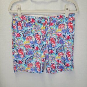 Talbots Women's Size 4 Shorts Pink Paisley The Weekend Short